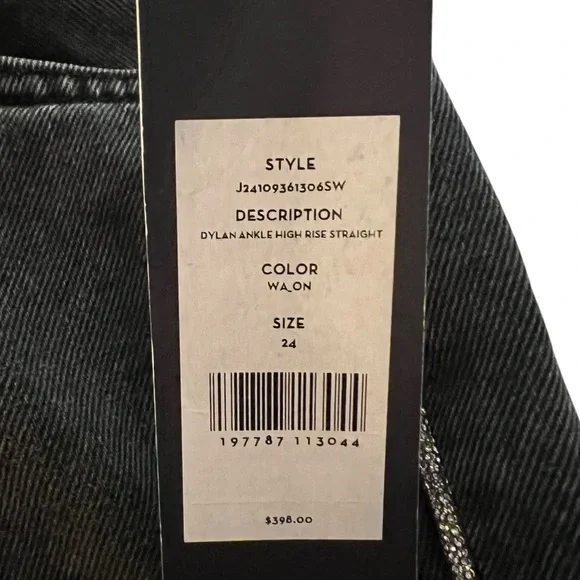 VERONICA BEARD | Dylan | Crystal-Embellished | High-Rise Straight-Leg Jeans S/24 - Picture 9 of 16